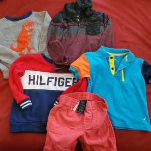 Toddler boy's shirts and shorts